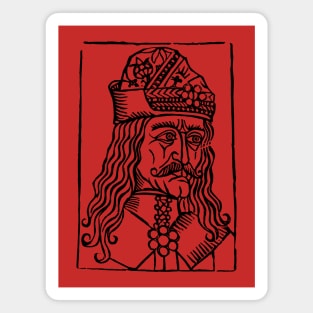 Vlad Tepes Woodcut Magnet